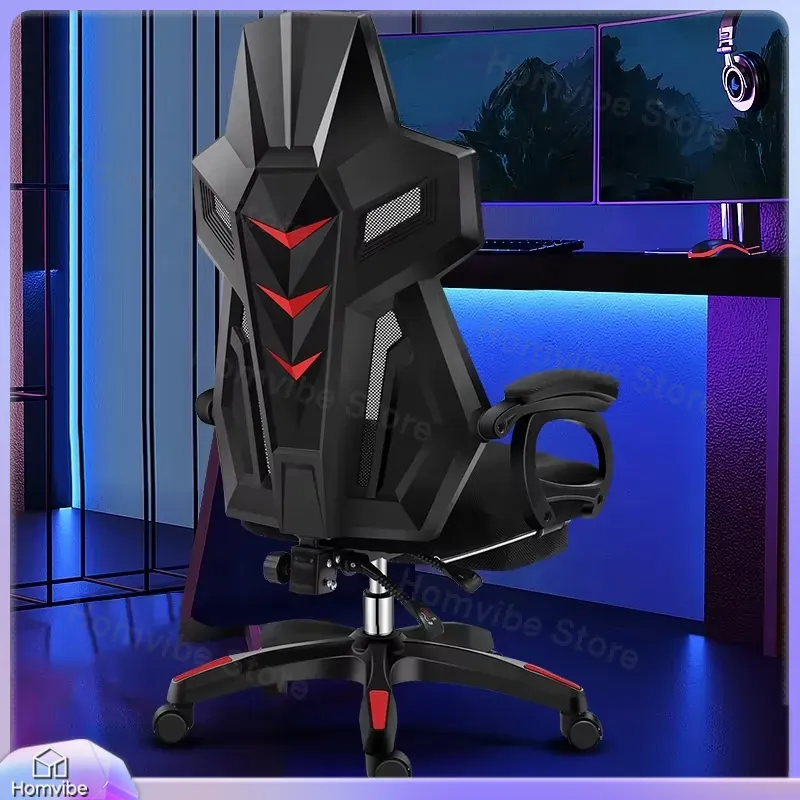 Computer Case - Cadeira de Jogos Ergonômica com Suporte