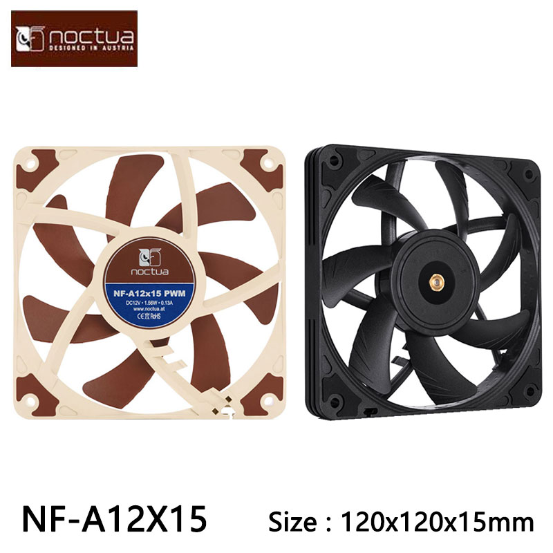 Case Fan Controller - Ventilador de chassi Noctua NF-A12x15 120X120X15mm,