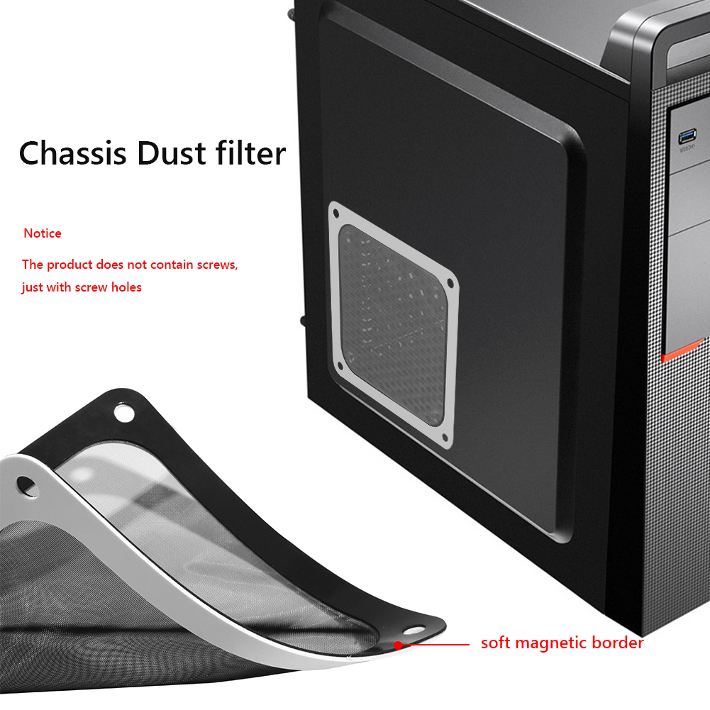 Dust Filter Pc - Filtro de Poeira de 8cm/12cm com