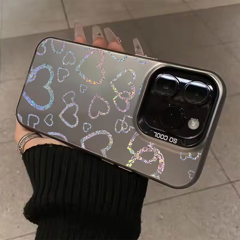 Matte Pc Case - Capa com Estampa de Coração Colorida