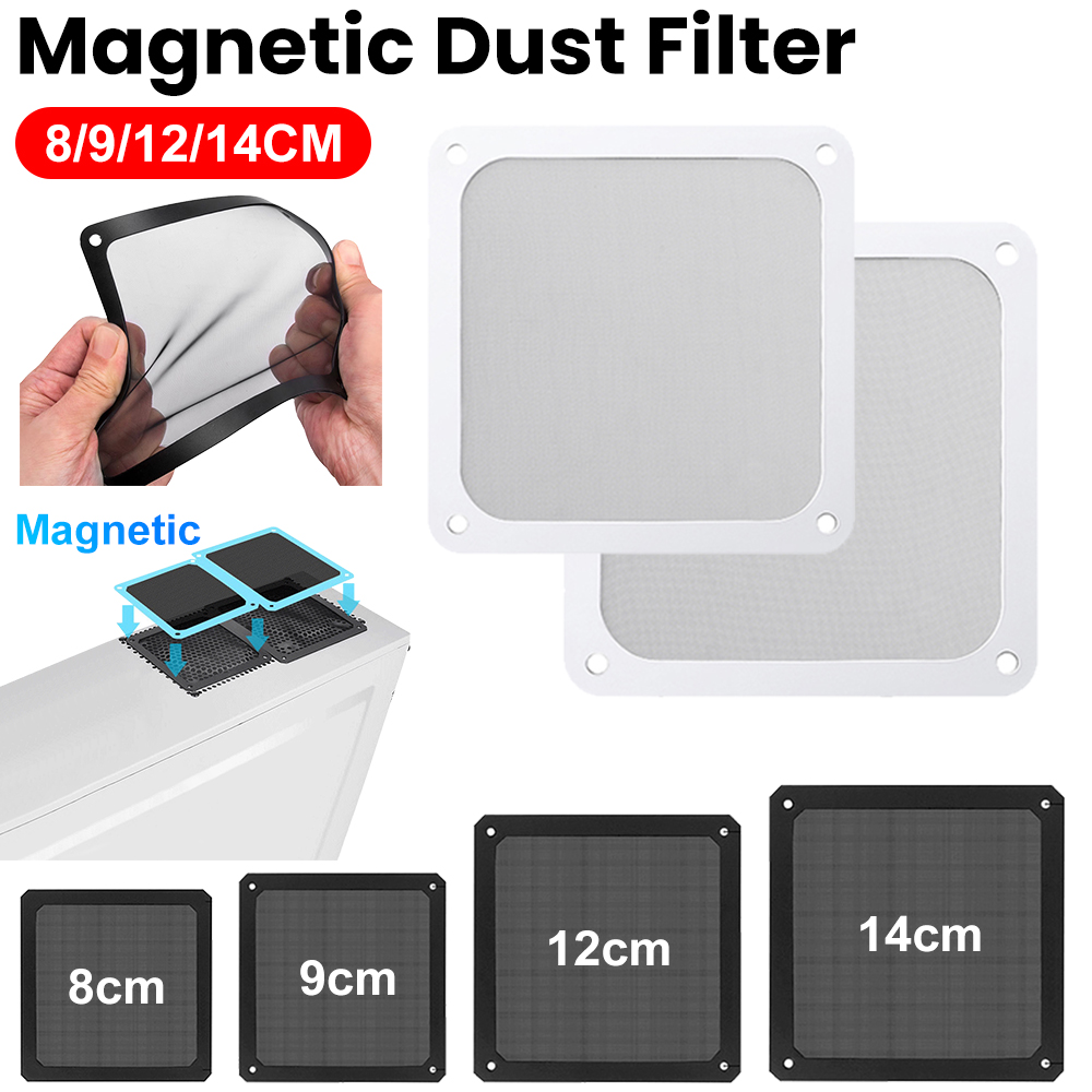 1/2x 8/9/12/14cm quadro magnét - Dust Filter Pc avaliação e preço