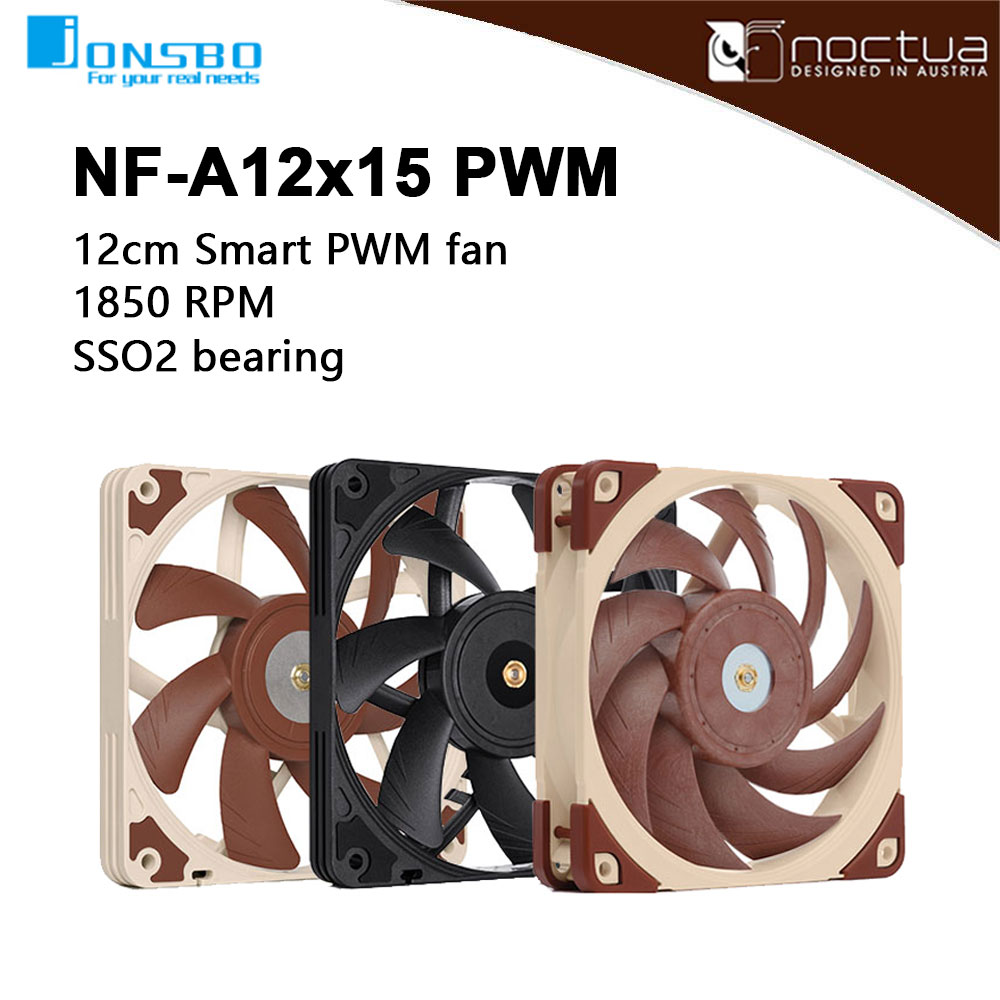 Noctua NF-A12x15 PWM Chromax.b - Case Fan Controller avaliação e preço