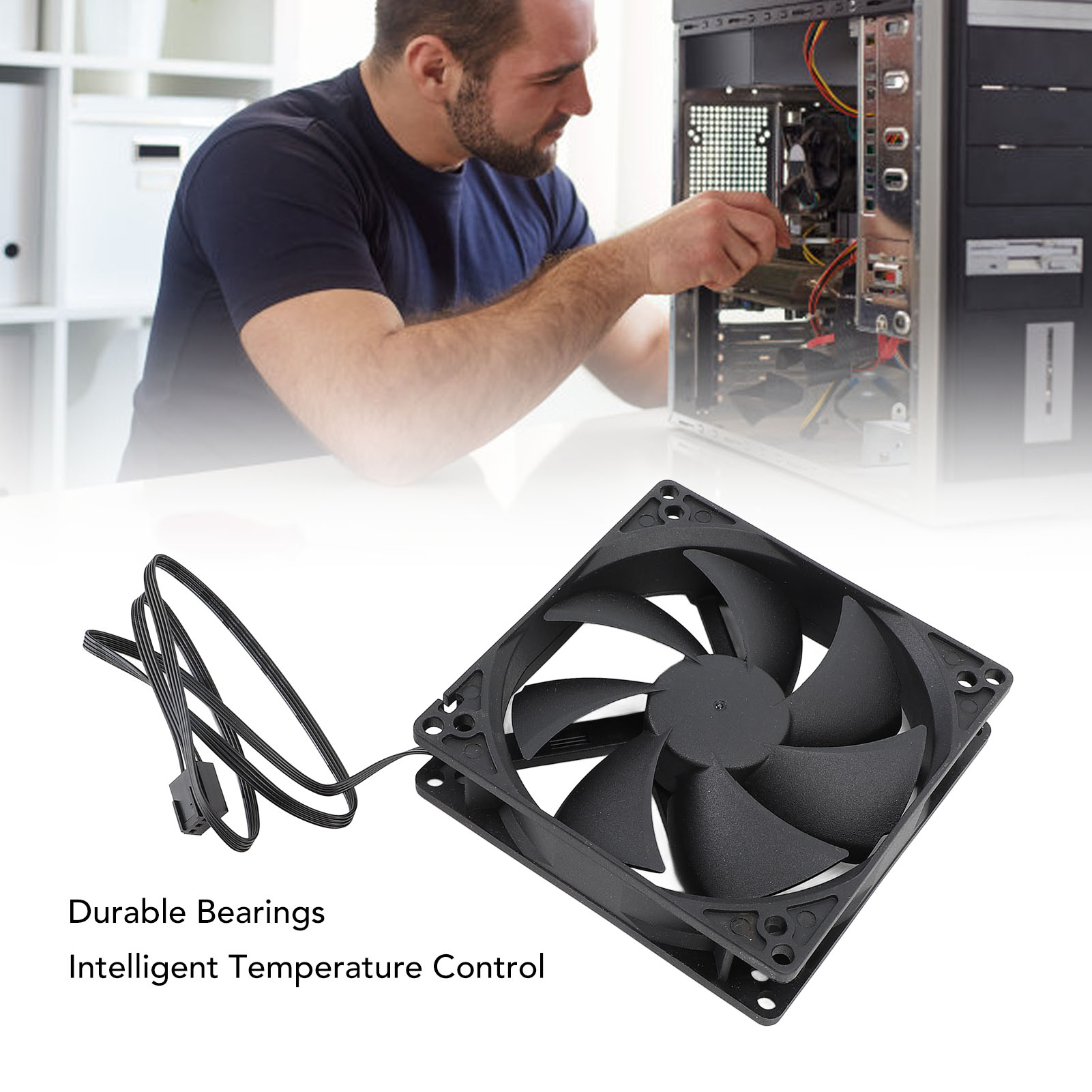100mm pc pwm caso ventilador 1 - Case Fan Controller avaliação e preço