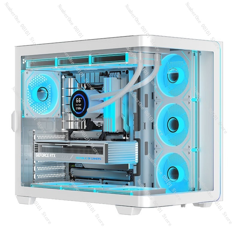 Gabinete de PC Desktop com Vid - Pc Chassis avaliação e preço