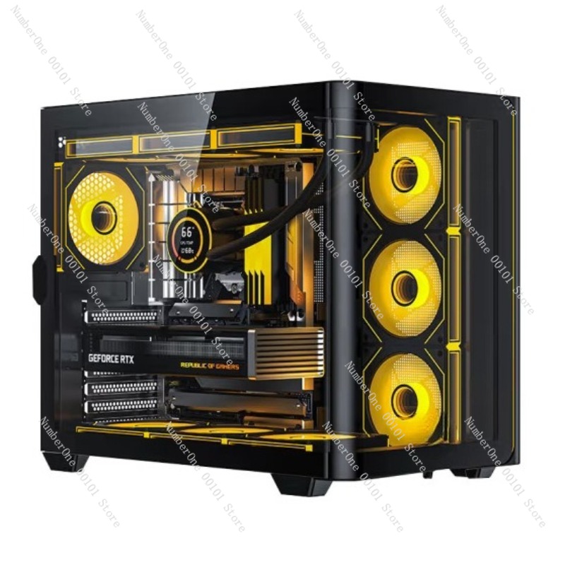 Gabinete de PC Desktop com Vid - Pc Chassis avaliação e preço